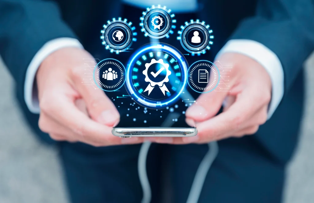 standard quality control collage concept